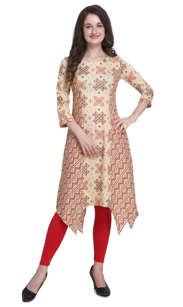 Pinkriti Women Rayon A-Line Kurta