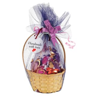 HOMEMADE COORG CHOCOLATES IN BAMBOO BASKET NO 2