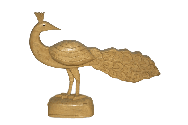 Wooden Peacock