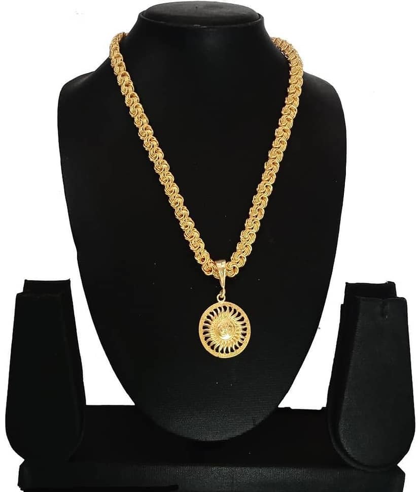 KRIMO gold palted chain pendent -100170 view 2
