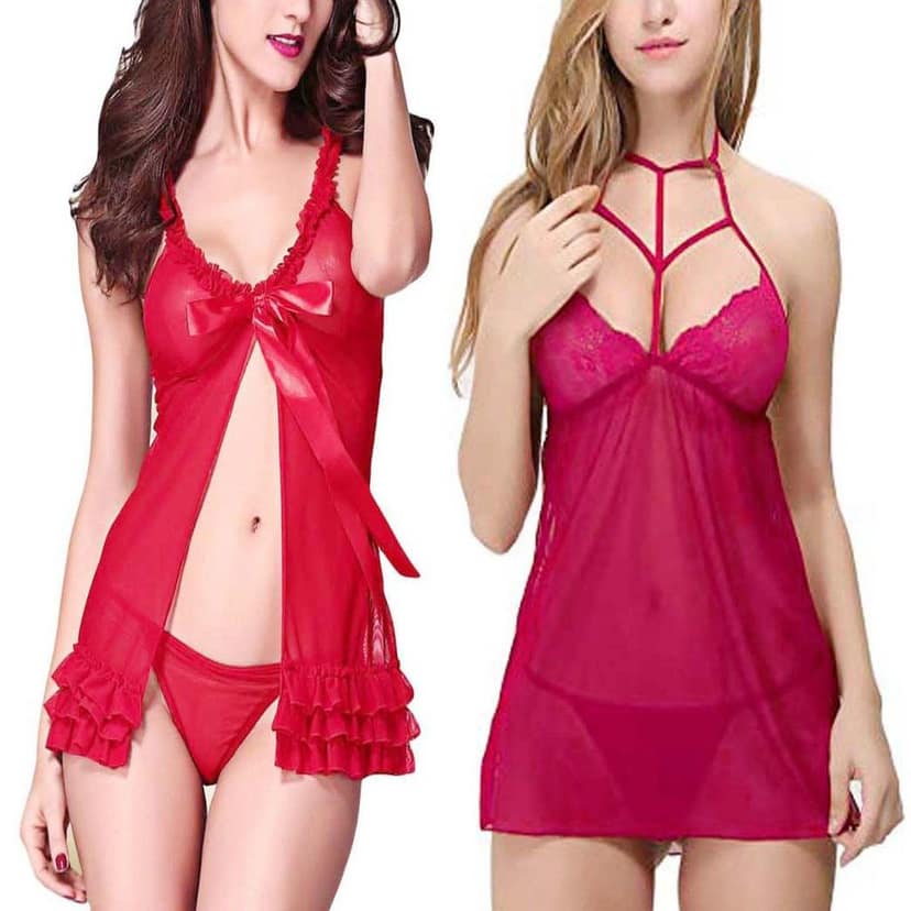 Sleepwear night wear babydoll lingerie view 8