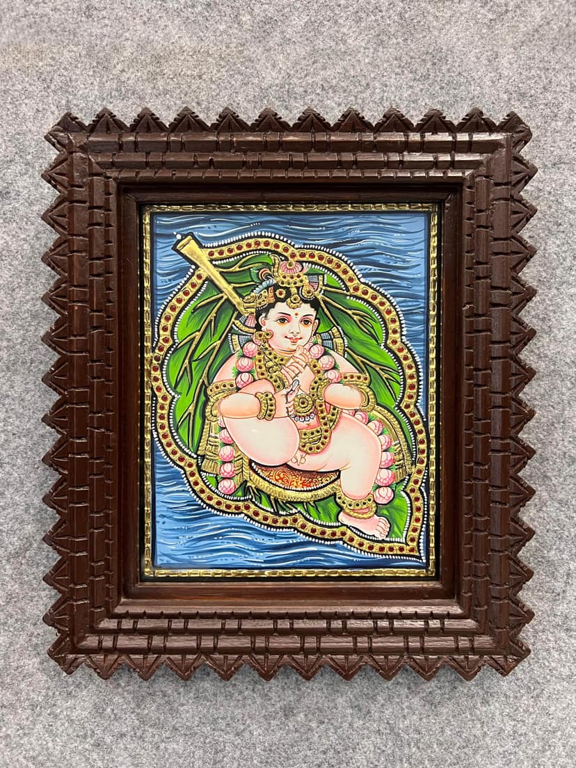 Leaf Krishna - Without Frame 10 x 8 view 2