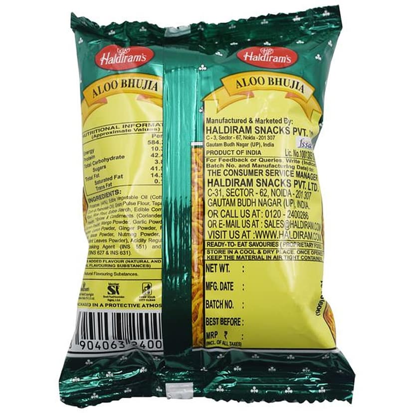 Haldiram's Namkeen - Aloo Bhujia (Del), 42 G Pouch view 2