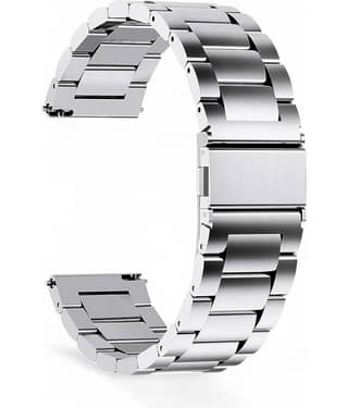 LORENZ 22 MM Silver Stainless Steel Chain Smart Watch Strap