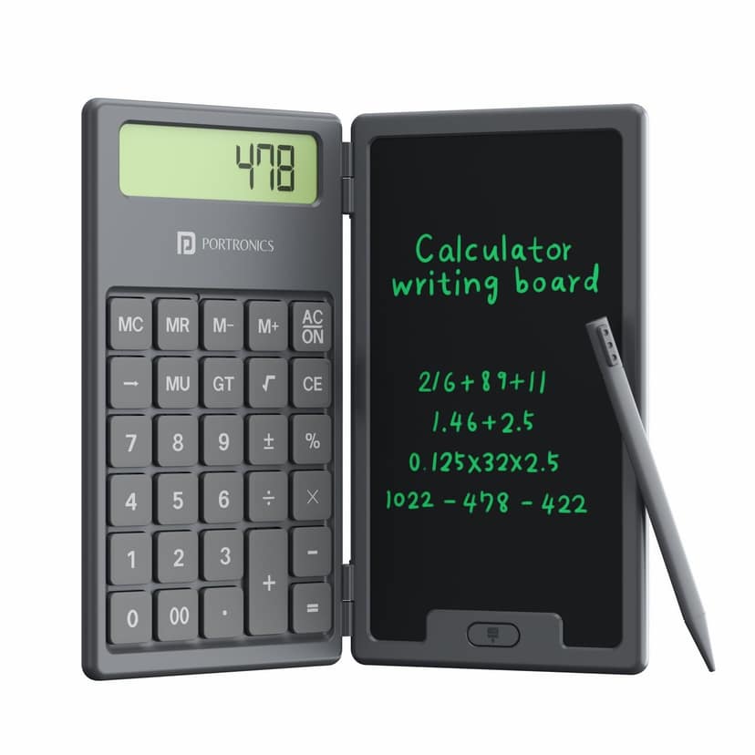 Portronics Ruffpad Calc Digital Writing Pad - Black