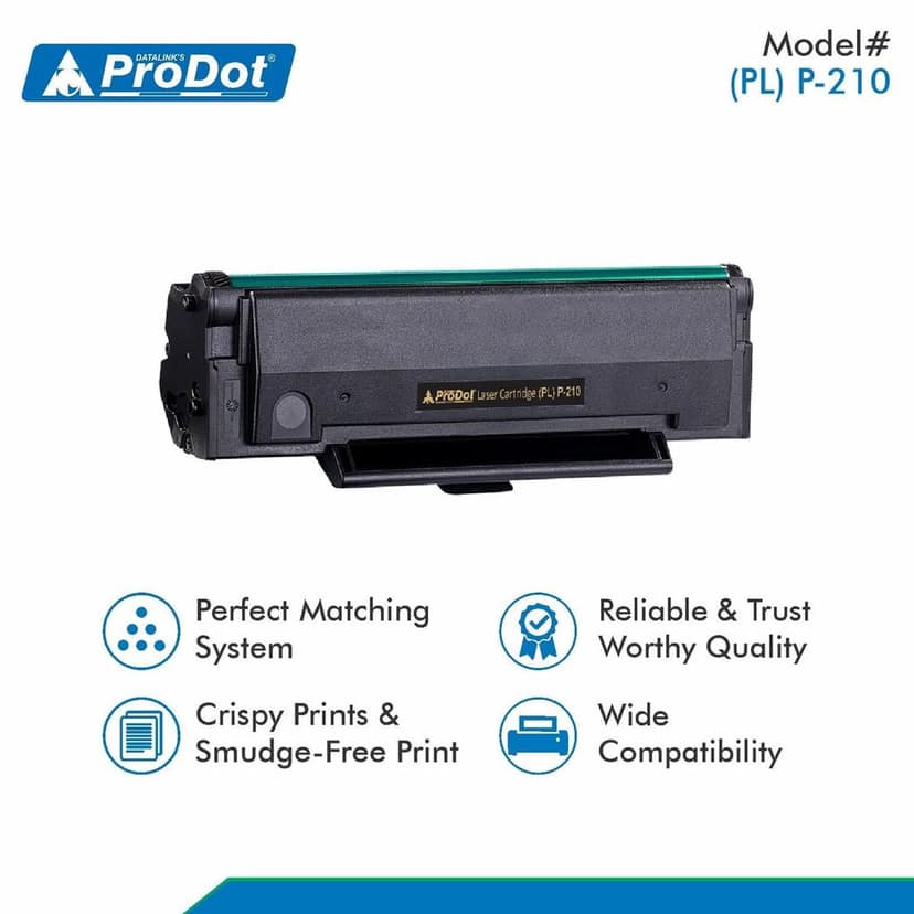 ProDot (PL P-210 Laser Toner Cartridge Compatible with PANTUM PC-210/210KEV/211KEV P2200, P2500, P2500w, M6500, M6500w, M6550, M6500n, M6500nw, M6550n, M6550w Printers view 3