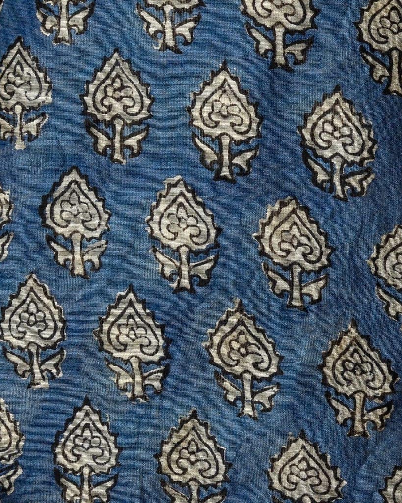 Designer Hand Block Print Chanderi Silk Suit Set (CHA471) view 4