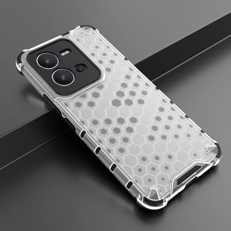 Faircost for Vivo V25 5G Hybrid Shockproof Back Cover Hard Outside Soft Inside- (Polycabonate::Transparent) view 2