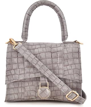 SAKWOODS - Light Grey PU Sling Bag
