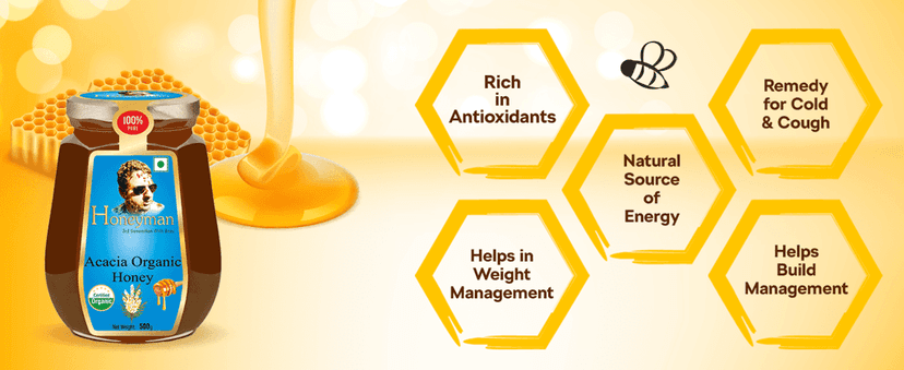 Honeyman Acacia Organic Honey view 3