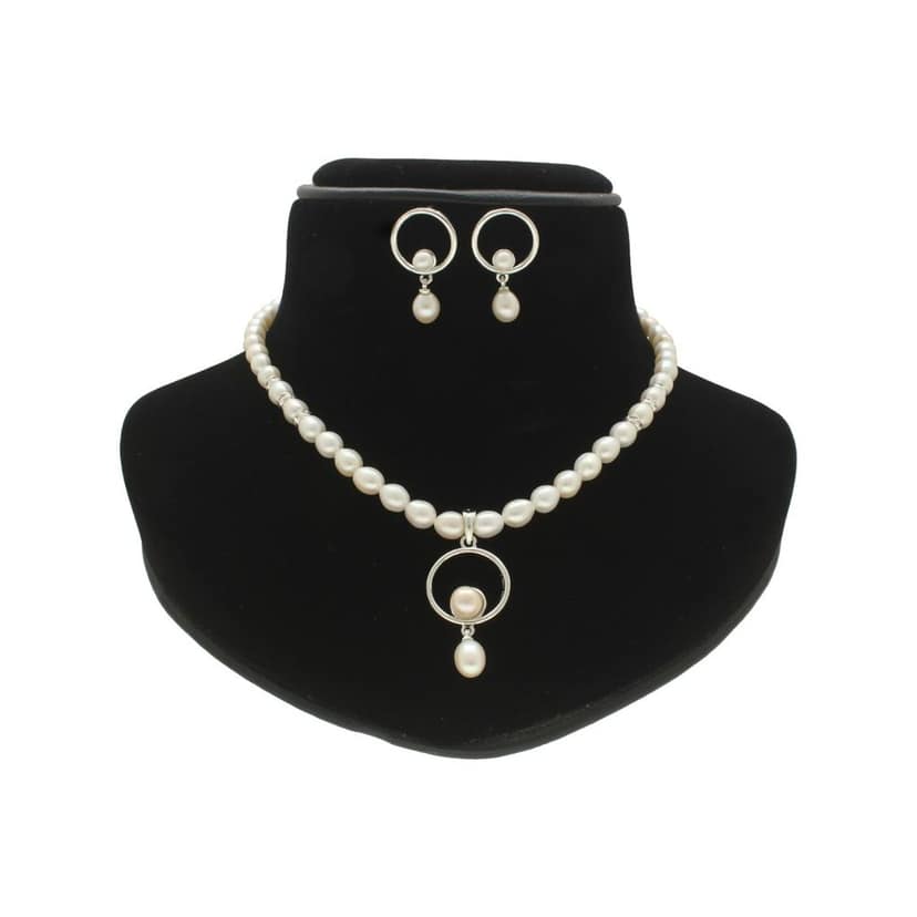 Sri Jagdamba Pearls Opulent Pearl Necklace Set view 2