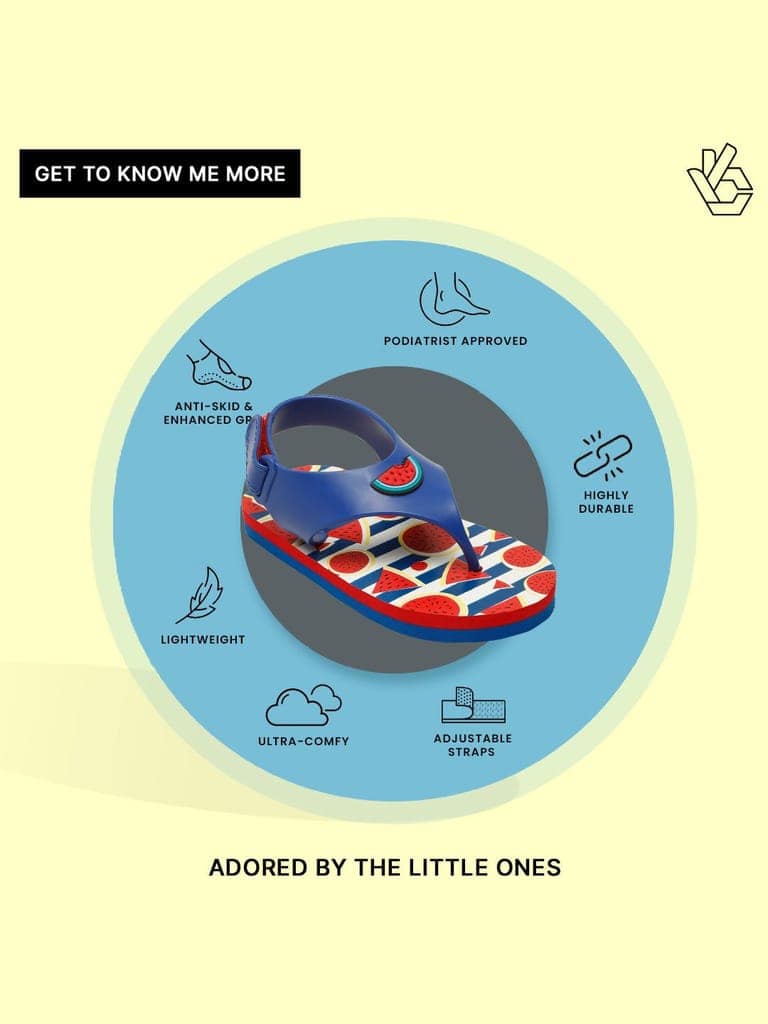 Premium Watermelon Jellies Flip-flops - Navy Blue (Unisex) view 7