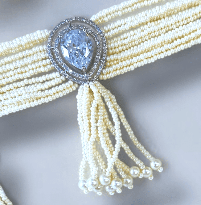 Pearly Choker Set - The Pearl Treasure - A collection By Amit Chauhan And Sons view 2