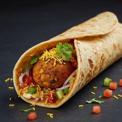 Aloo Tikki Wrap