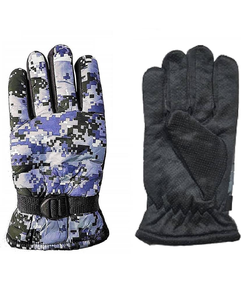 PENYAN Winter Bike Gloves Army Print For Men Bike Riding Hand Gloves, Pack of 1 Pair