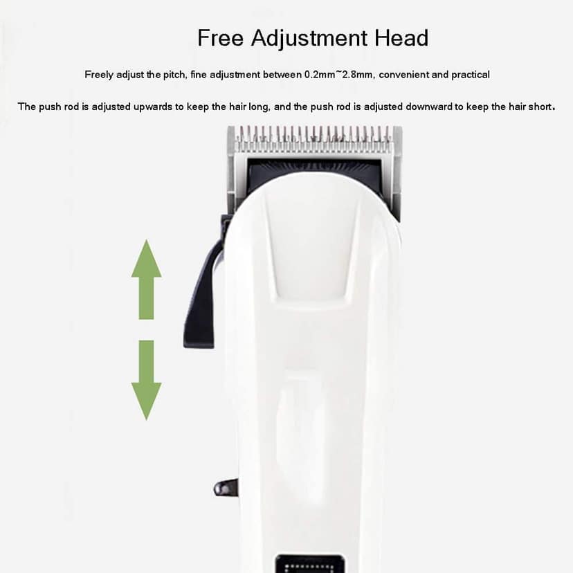 Powerful Professional Hair Clippers for Men - Cordless Hair Trimmer for Barbers - Electric Hair Cutting Kit with 4 Guide Combs, Cleaning Brush, and Charging Stand view 3