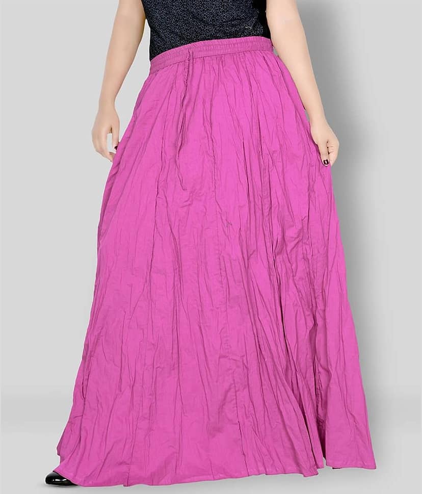 Sttoffa - Purple Cotton Women's Broomstick Skirt ( Pack of 1 )