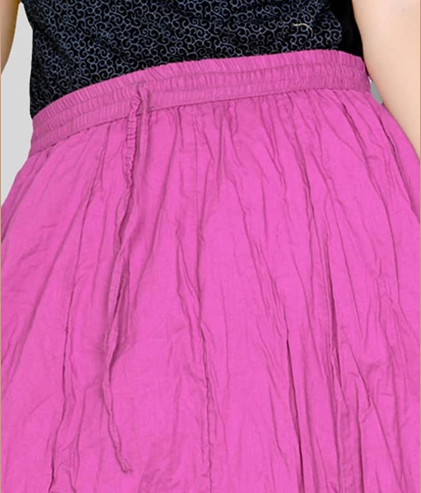 Sttoffa - Purple Cotton Women's Broomstick Skirt ( Pack of 1 ) view 2
