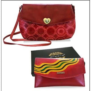 Arpera leather sling bag gift combo for women CB16017
