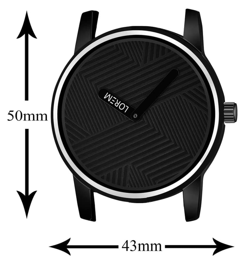 LOREM Dark Edition Analog Watch for Men view 5