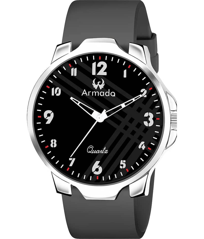 Armado Black Silicon Analog Men's Watch view 2