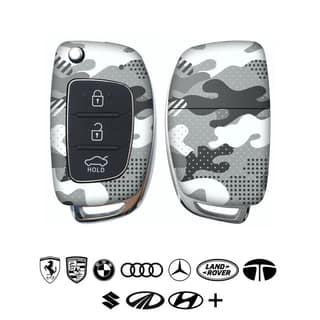Military Grey Camo Car Key Skins
