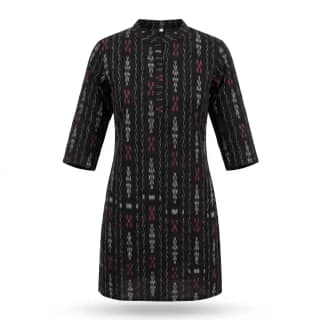 Kurti Printed Black – Odisha Handloom