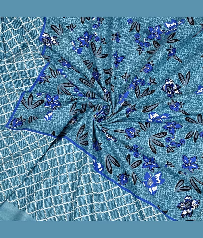 ABHACLOTHO Cotton 1 Double Bedsheet with 2 Pillow Covers ( Multicolor ) view 2