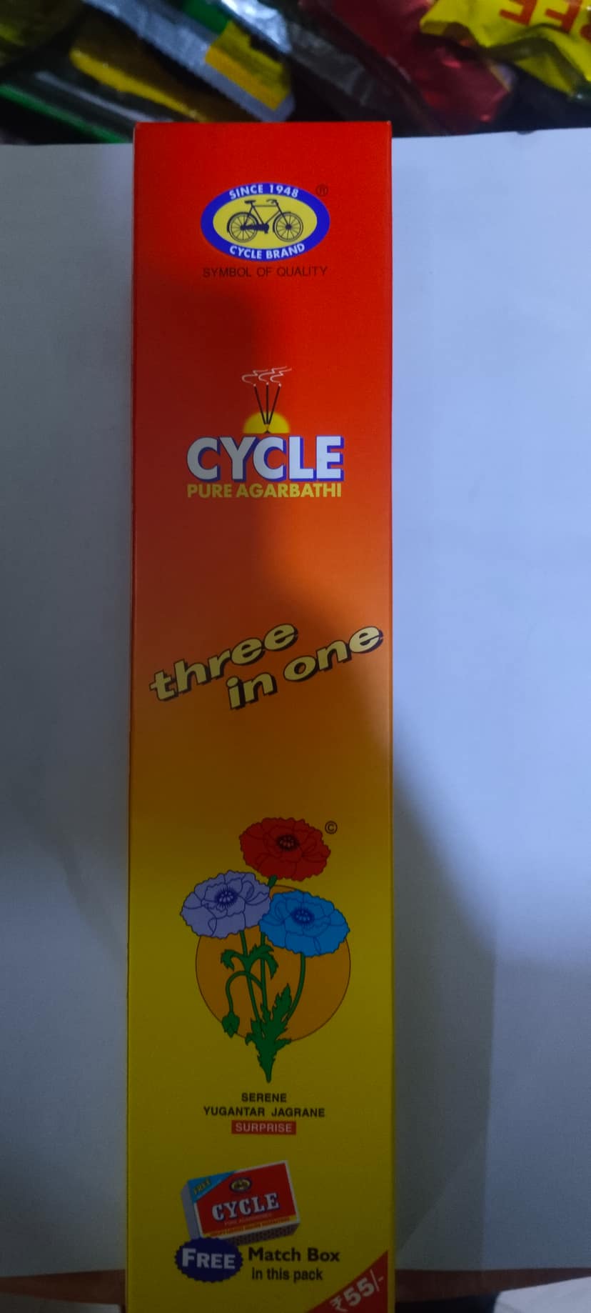 Cycle pure agarbatti three in one