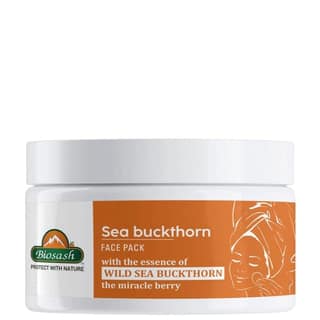Sea Buckthorn Face Pack – Natural Deep Cleansing & Rejuvenating Face Mask with Organic Sea Buckthorn Oil, Antioxidants & Vitamins – 50g