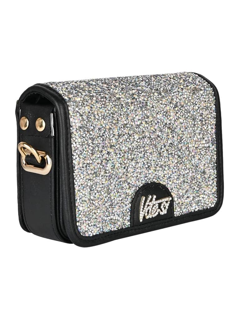 Silver Shimmer Flip Bag view 3
