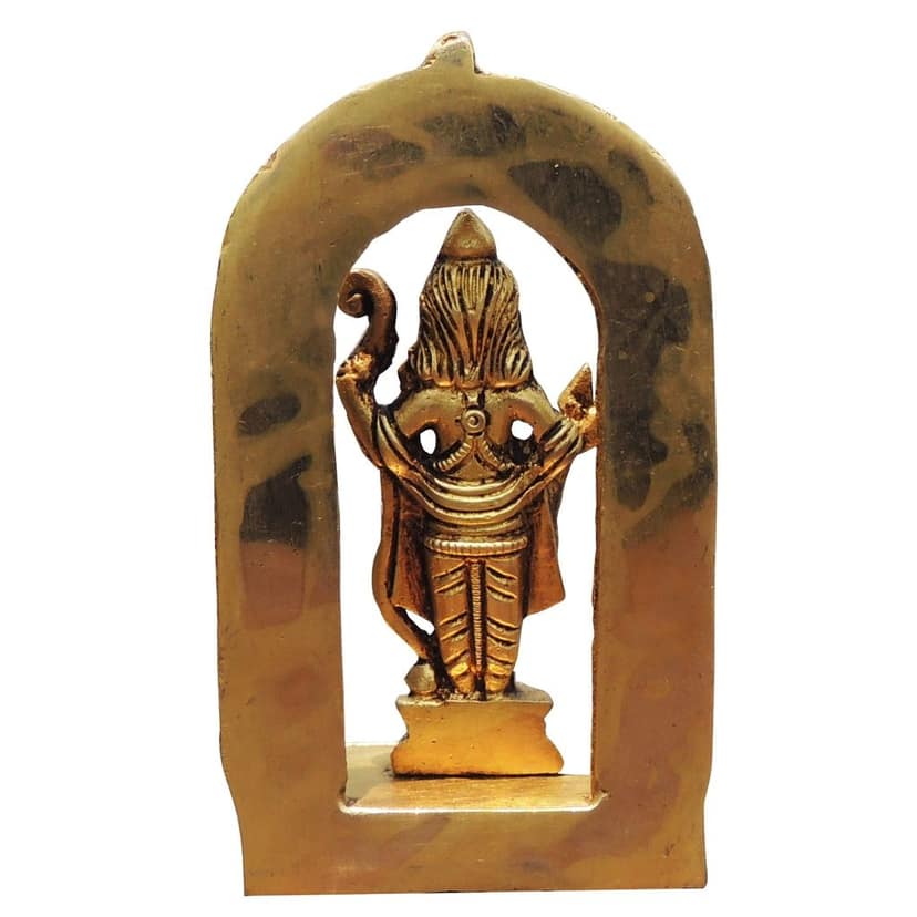 Brass Ram Lala Idol ? Ayodhya Shri Ram Mandir Inspired Brass God Statue, Height : 4.2 Inch (BSMAS1741 A) view 3