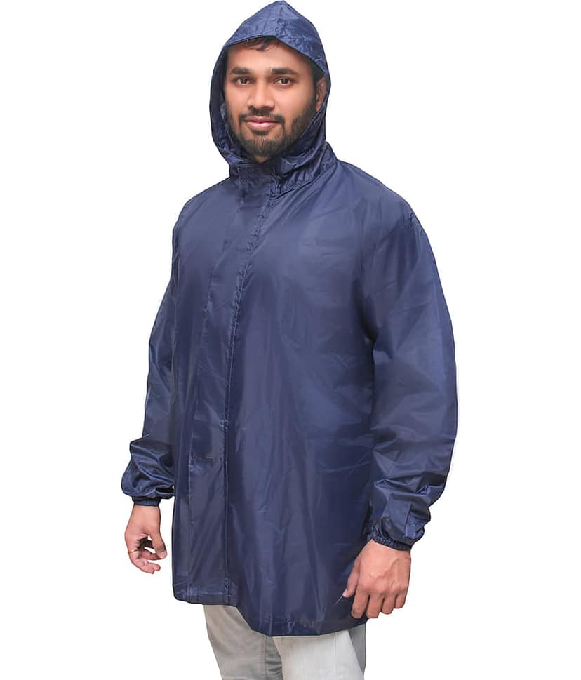 Goodluck Polyester Short Rainwear - Black view 2