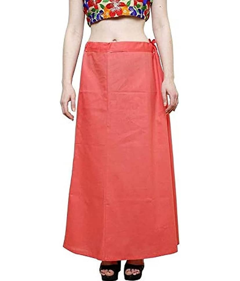 Perfect cloth store Pink Cotton Petticoat - Single