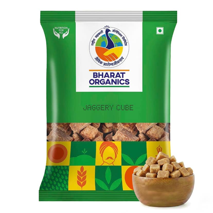 Bharat Organics Jaggery Cube - 500g