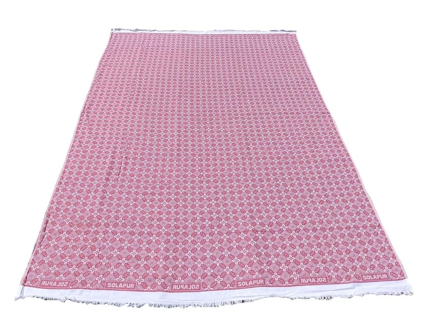Mandhania Super Soft Premium Light Weight Solapur Chaddar 100% Cotton Dailyuse Single Bed Blanket Pack of 4 (402) view 3