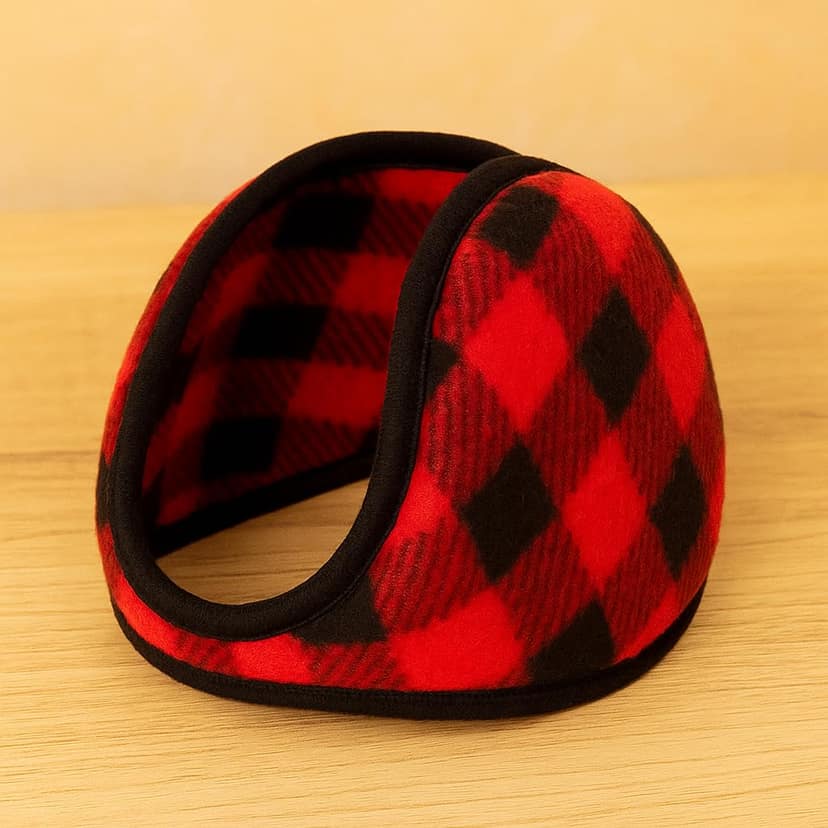 KARTHI7OCT STORE Winter Ear Muffs (Pack of 3) � Multi_Design Earmuffs for Men, Women & Girls � Adjustable Behind the Head Ear Warmers for Outdoor, Snow, Travel � Color/Design as per Availability view 5