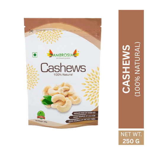 Ambrosia Indian Cashew 250g (Pack of 1) cashews