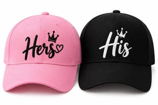 Matching Couple Caps – His & Hers | Stylish Couple Baseball Cap Set
