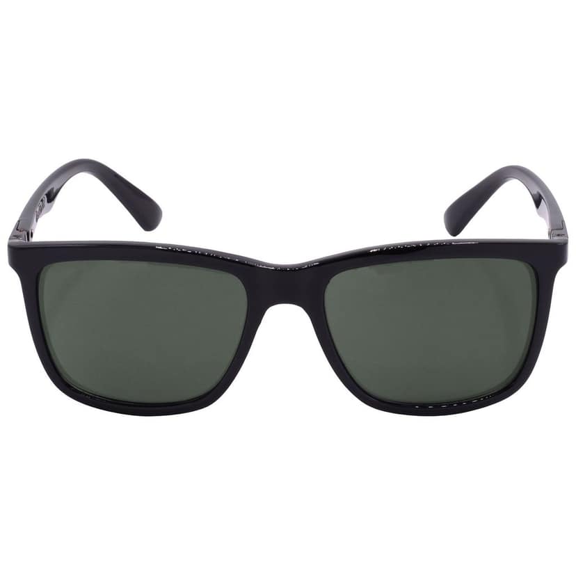 Hrinkar Green Rectangular Stylish Goggles Black Frame Sunglasses for Men & Women - HRS-BT-01-BK-BK-GRN view 2