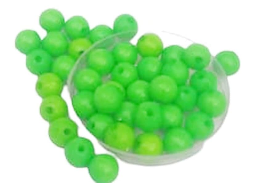 Mii Art Embroidery Material,Beads for Jewelry Making Material,zari Work Beads(Size-5 mm)(Material-Plastic)(Color-Light Green) in 1 Pack 50 gm view 2