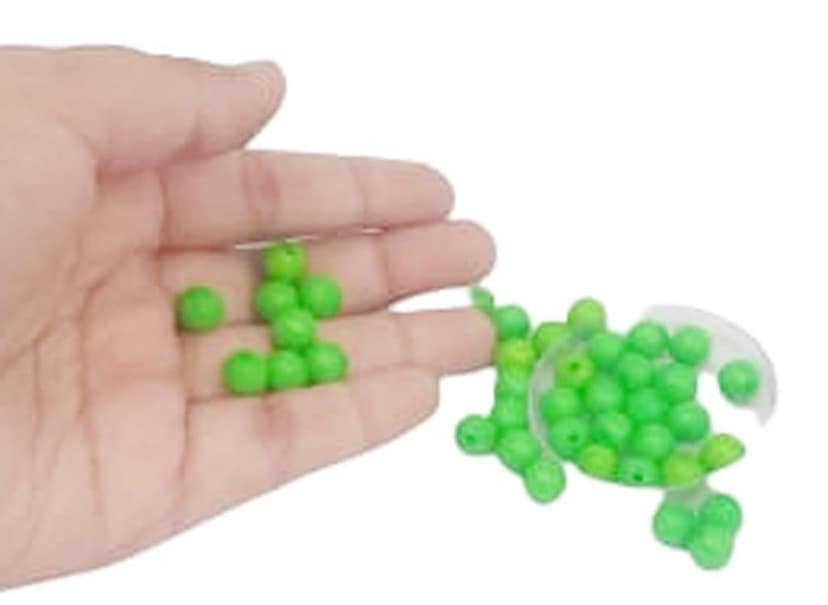 Mii Art Embroidery Material,Beads for Jewelry Making Material,zari Work Beads(Size-5 mm)(Material-Plastic)(Color-Light Green) in 1 Pack 50 gm view 3