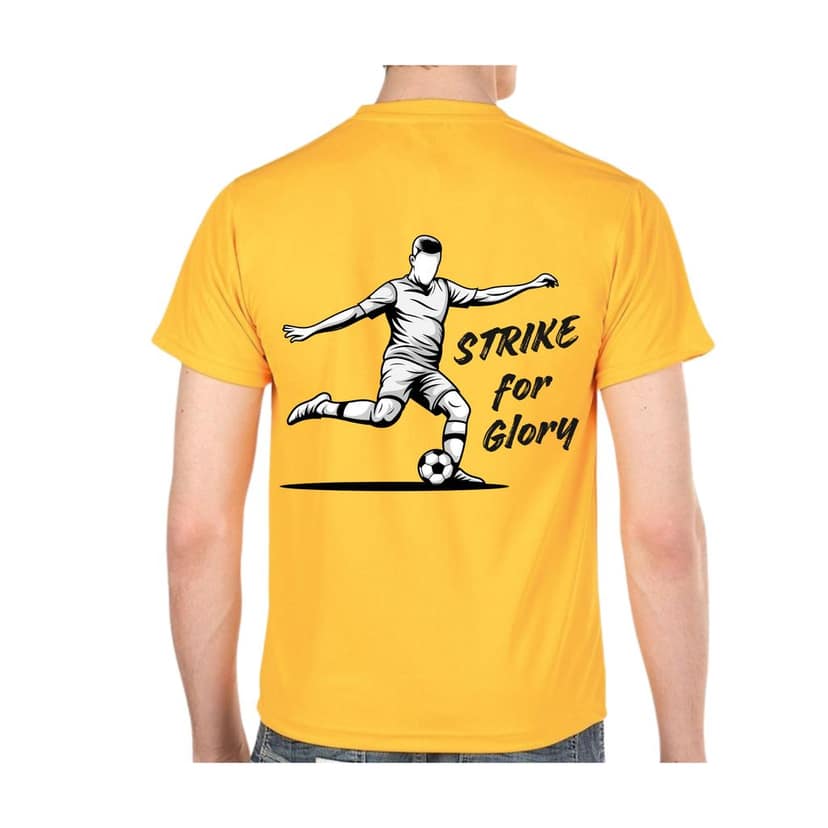 Trishoolin Drifit Active Wear Sports Printed T-Shirt | Design 10416MDP | Crew Neck / Round Neck Half Sleeve | Regular Fit | Pack of 1
