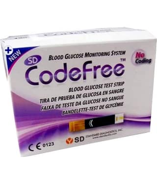Sd Codefree Strips Pack of 100