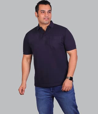 Xmex Pack of 1 Cotton Blend Regular Fit Solid Half Sleeves Men's Polo T Shirt ( Mustard )