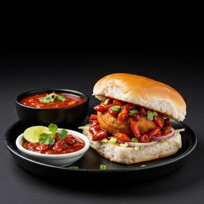 Schezwan Vada Pav