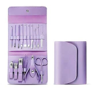 16-Piece Manicure Set Nail Clipper Kit Stainless Steel Nail Pedicure Tools for Men Women Professional Grooming K view 2