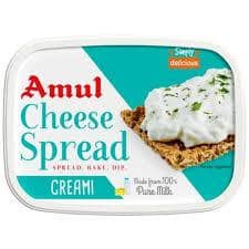 Amul Processed Cheese Spread - Creami, Made From 100% Pure Milk, 180 G Tub