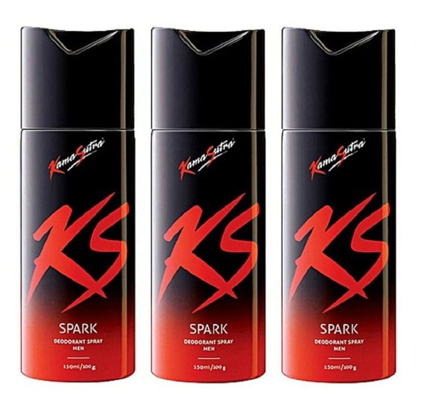 KAMA SUTRA SPARK X 3,Male Deodorant Spray (Each 150ML) view 3