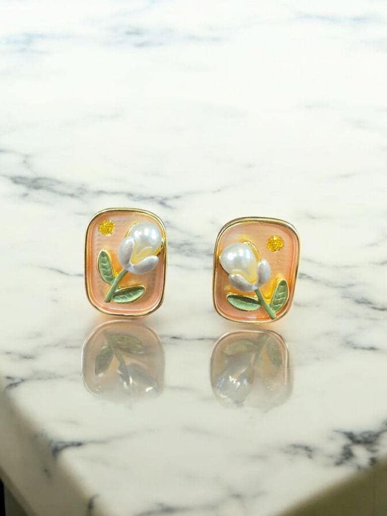 Blooming Studs - Floral Fusion By Amit Chauhan And Sons view 3